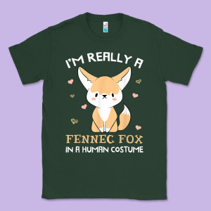 I'm Really A Fennec Fox In A Human Costume Funny Gift T Shirt Classic Tee Designed By Trangstudio