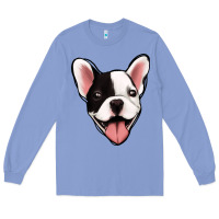 Colony Blue French Bulldog Long Sleeve Tee - Jasminsmagicworld