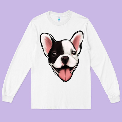 French Bulldog Long Sleeve Tee Designed By Jasminsmagicworld