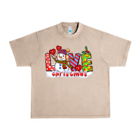 French Oak love christmas snowman Urban Heavy Tee - CowGirlArtShop