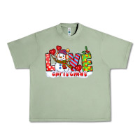 Oil Green love christmas snowman Urban Heavy Tee - CowGirlArtShop