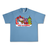 Pebble Blue love christmas snowman Urban Heavy Tee - CowGirlArtShop