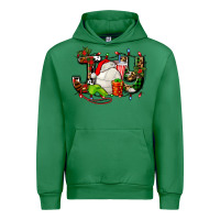 Emerald joy with volleyball and santa's hat Urban Hoodie - AdoDesignShop