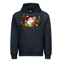 Navy joy with volleyball and santa's hat Urban Hoodie - AdoDesignShop