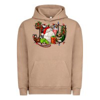Pigment Burro joy with volleyball and santa's hat Urban Hoodie - AdoDesignShop