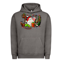 Pigment Tornado joy with volleyball and santa's hat Urban Hoodie - AdoDesignShop