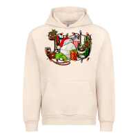 Sandshell joy with volleyball and santa's hat Urban Hoodie - AdoDesignShop