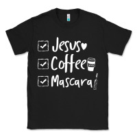 Black Checklist Jesus Coffee Mascara Classic Tee - trangStudio