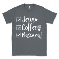 Charcoal Heather Checklist Jesus Coffee Mascara Classic Tee - trangStudio