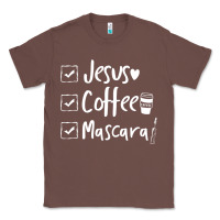 Chestnut Checklist Jesus Coffee Mascara Classic Tee - trangStudio
