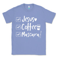 Colony Blue Checklist Jesus Coffee Mascara Classic Tee - trangStudio