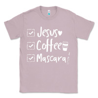 Lilac Checklist Jesus Coffee Mascara Classic Tee - trangStudio
