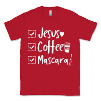Red Checklist Jesus Coffee Mascara Classic Tee - trangStudio