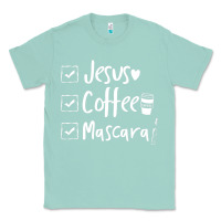 Seafoam Checklist Jesus Coffee Mascara Classic Tee - trangStudio