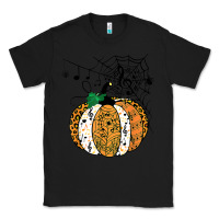 Black halloween pumpkin music symbols music teacher halloween t shirt copy Classic Tee - trangStudio