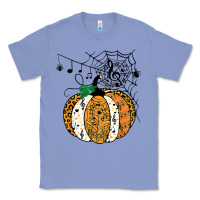 Colony Blue halloween pumpkin music symbols music teacher halloween t shirt copy Classic Tee - trangStudio