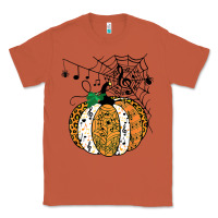 Copper halloween pumpkin music symbols music teacher halloween t shirt copy Classic Tee - trangStudio