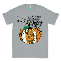 Heather Grey halloween pumpkin music symbols music teacher halloween t shirt copy Classic Tee - trangStudio