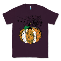 Plum halloween pumpkin music symbols music teacher halloween t shirt copy Classic Tee - trangStudio