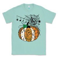 Seafoam halloween pumpkin music symbols music teacher halloween t shirt copy Classic Tee - trangStudio