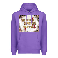 Purple He Got it From his Momma Premium Hoodie - CowhideDigitalArt