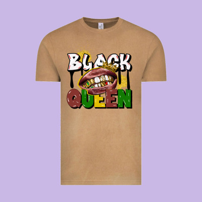 Black Queen Vintage Tee Designed By Cowgirlartshop