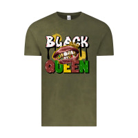 Vintage Olive black queen Vintage Tee - CowGirlArtShop