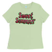 Matcha sweet summer watermelon Ladies Tee - NancyCooperArtShop