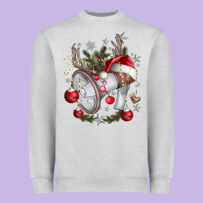 Merry Christmas Heavyweight Sweatshirt Designed By Cowhidedigitalart