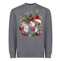 Storm Merry Christmas Heavyweight Sweatshirt - CowhideDigitalArt