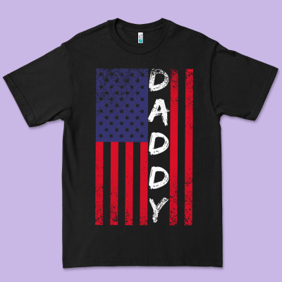 Daddy American Flag Premium Tee Designed By Bettercallsaul