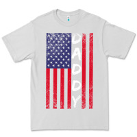 Dove Grey Daddy American Flag Premium Tee - Bettercallsaul