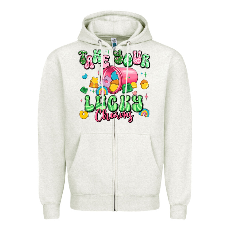 Take Your Lucky Charms St Patricks Zipper Hoodie by Artiststas | Teevron