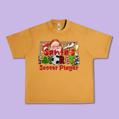 Santas Favorite Soccer Player Urban Heavy Tee Designed By Cowgirlartshop