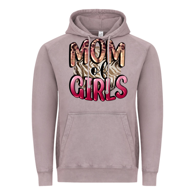 Mom Of Girls Mother's Day Vintage Hoodie by CowGirlArtShop | Teevron