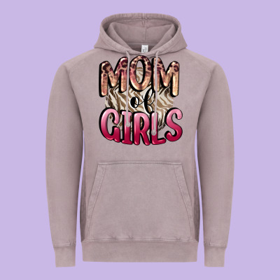 Mom Of Girls Mother's Day Vintage Hoodie Designed By Cowgirlartshop