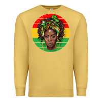 Antique Gold black women Premium Sweatshirt - BarkalooDesign