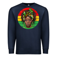 Navy black women Premium Sweatshirt - BarkalooDesign