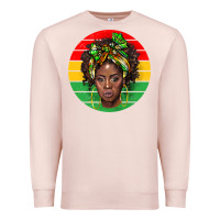 Pale Pink black women Premium Sweatshirt - BarkalooDesign