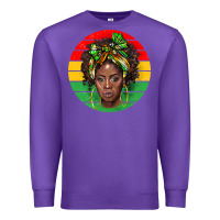 Purple black women Premium Sweatshirt - BarkalooDesign