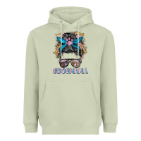 Matcha dog mama messy bun Heavyweight Hoodie - BarkalooDesign