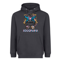 Smoke dog mama messy bun Heavyweight Hoodie - BarkalooDesign