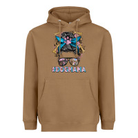 Toasted Coconut dog mama messy bun Heavyweight Hoodie - BarkalooDesign