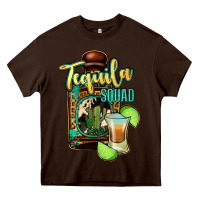 Chocolate Brown Tequila Squad Heavy Core Tee - Bettercallsaul