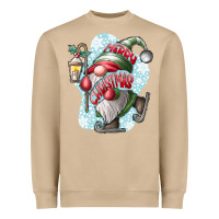 Mushroom merry Christmas gnome Heavyweight Sweatshirt - CowhideDigitalArt