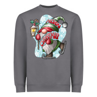 Storm merry Christmas gnome Heavyweight Sweatshirt - CowhideDigitalArt