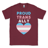 Burgundy proud trans ally transgender Classic Tee - trangStudio