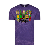 Cloud Purple black nurse magic juneteenth Vintage Tee - CowGirlArtShop