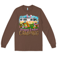 Chestnut Happy Easter camping Long Sleeve Tee - OliviaCreatesArt