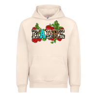 Sandshell madre with roses and cactus Urban Hoodie - AdoDesignShop